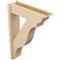Ekena Millwork 8-in W x 30-in D x 42-in H Funston Trad Rough Cedar Woodgrain TimberThane Outlooker, Primed Tan OUTUR080X30X42FST04RCPR - alternate 4